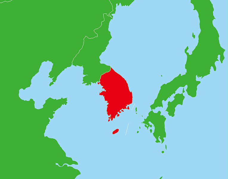 韓国地図