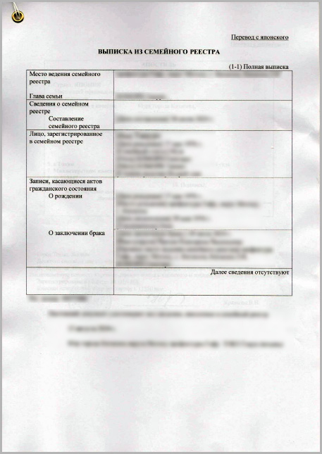 ロシアのアポスティーユ